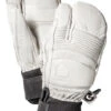 Hestra Leather Fall Line - 3 Finger -Mammut Winkel hestra leather fall line 3 finger offwhite 0
