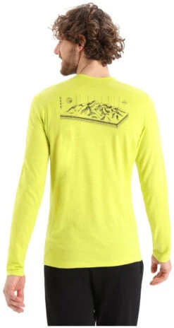 Icebreaker 200 Oasis Long Sleeve Crewe Alps 3D Men -Mammut Winkel icebreaker 200 oasis long sleeve crewe alps 3d men shine s shine 1