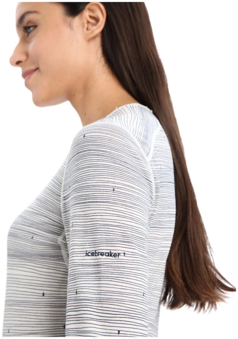 Icebreaker 200 Oasis Long Sleeve Crewe Ski Tracks Women's 5 Icebreaker 200 Oasis Long Sleeve Crewe Ski Tracks Women's - Afbeelding 3