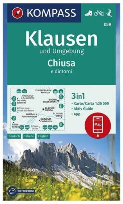 Kompass Wandelkaart 059 Klausen Und Umgebung