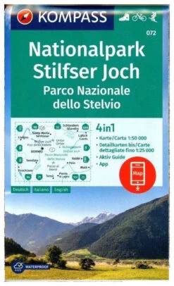 Kompass Wandelkaart 072 Nationalpark Stilfser Joch / Stelvio