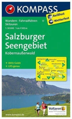 Kompass Wandelkaart 17 Salzburger Seengebiet, Kobernausserwald