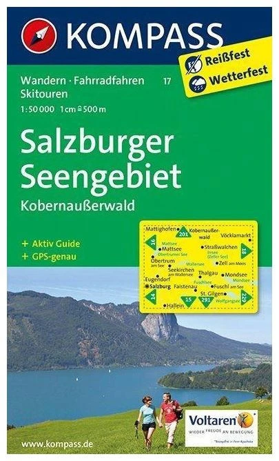 Kompass Wandelkaart 17 Salzburger Seengebiet, Kobernausserwald 3 Kompass Wandelkaart 17 Salzburger Seengebiet, Kobernausserwald