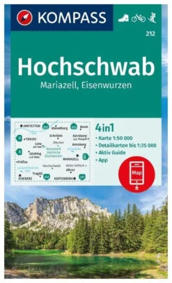Kompass Wandelkaart 212 Hochschwab, Mariazell, Eisenwurzen