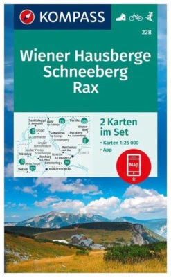 Kompass Wandelkaart 228 Wiener Hausberge, Schneeberg, Rax
