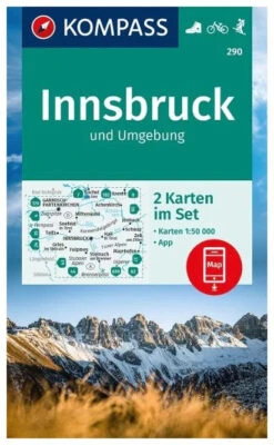 Kompass Wandelkaart 290 Innsbruck Und Umgebung