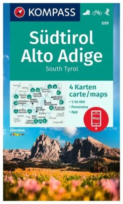 Kompass Wandelkaart 699 Südtirol, Alto Adige