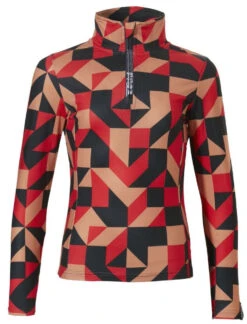 Rehall Isa-R-Jr. Ski-Pulli AOP-Print Girls